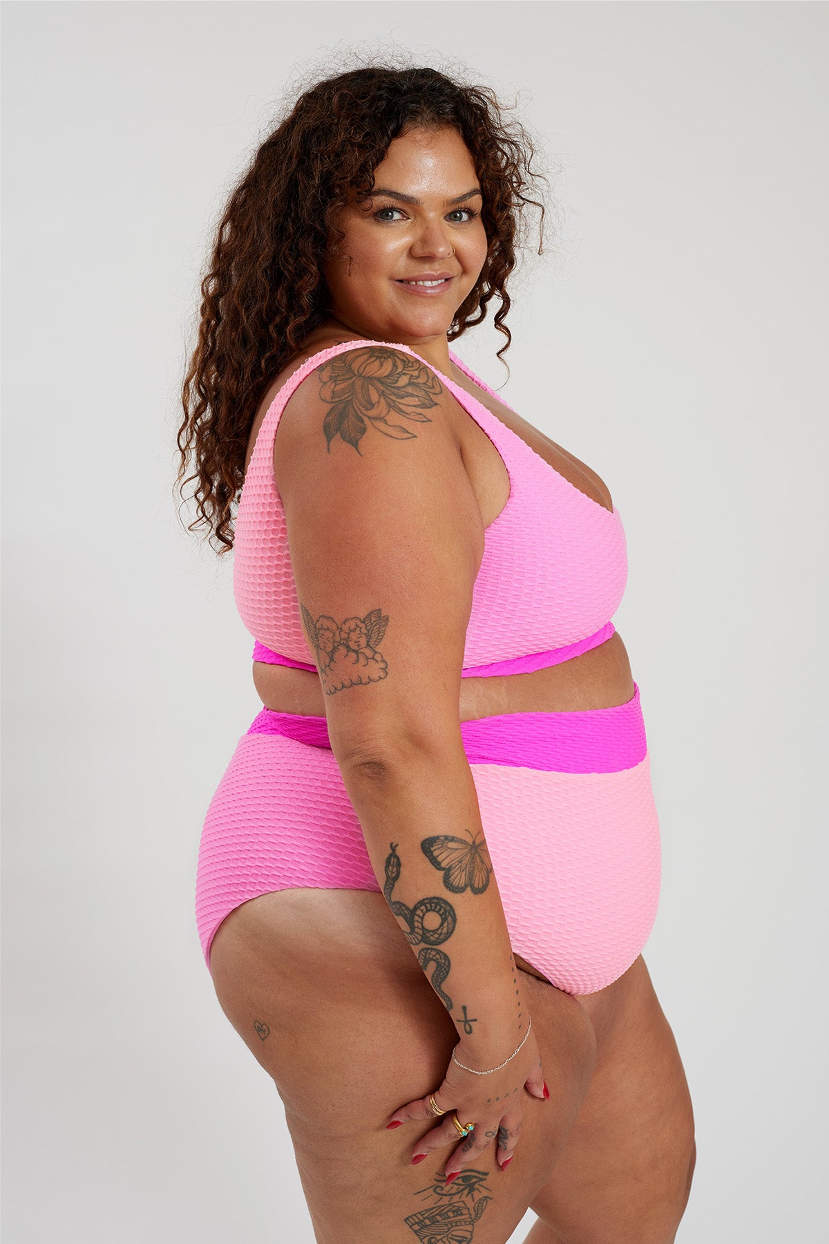 Gia Bikini Top Curve - Paradise Pink