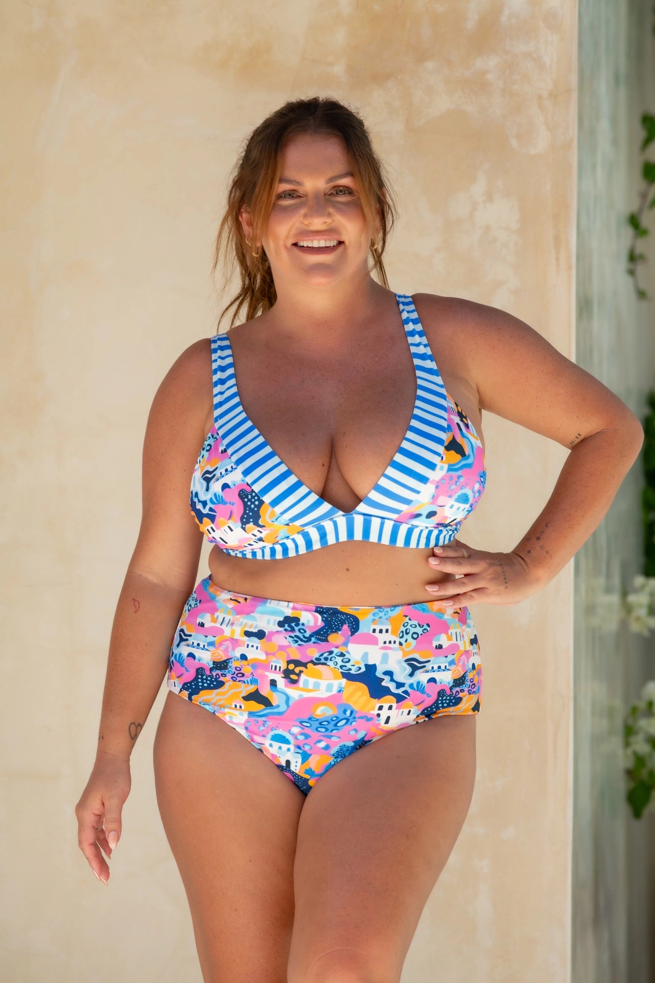 Lola Triangle Top - Mediterranean Vista