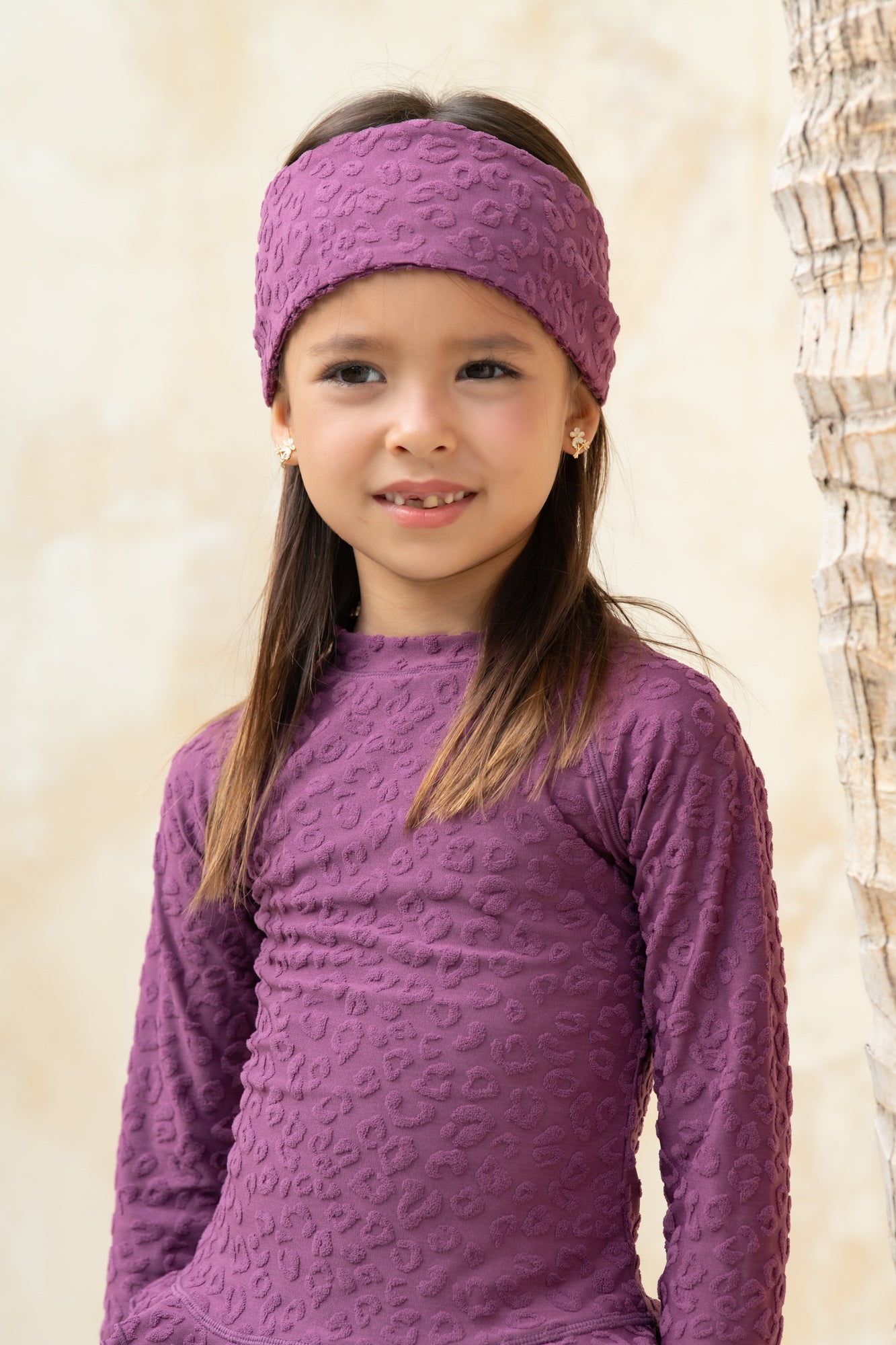 Mini Carmen Accessory - Textured Leopard Grape