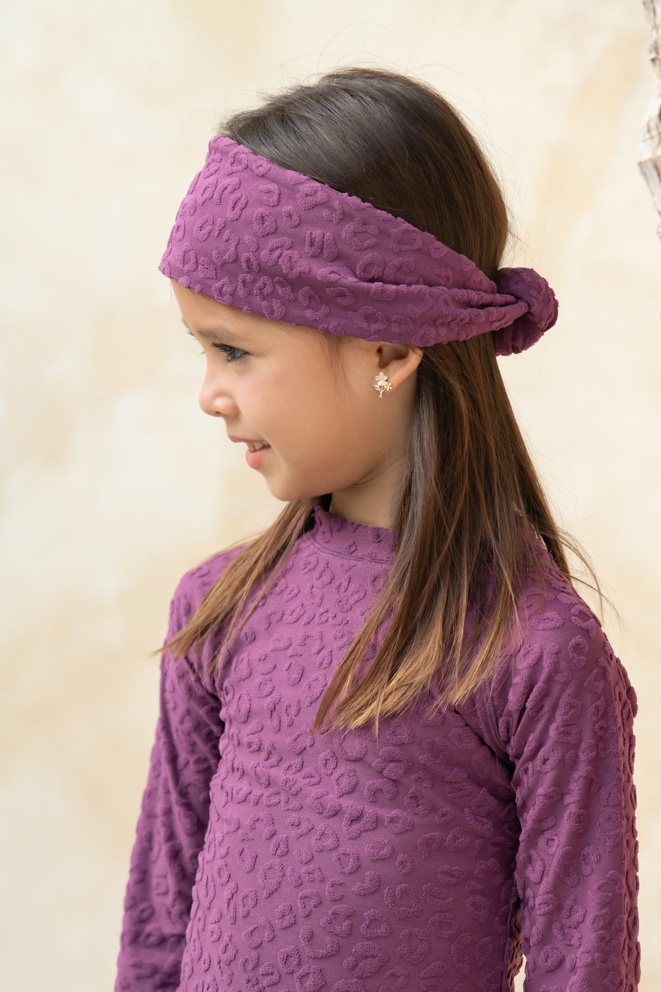 Mini Carmen Accessory - Textured Leopard Grape