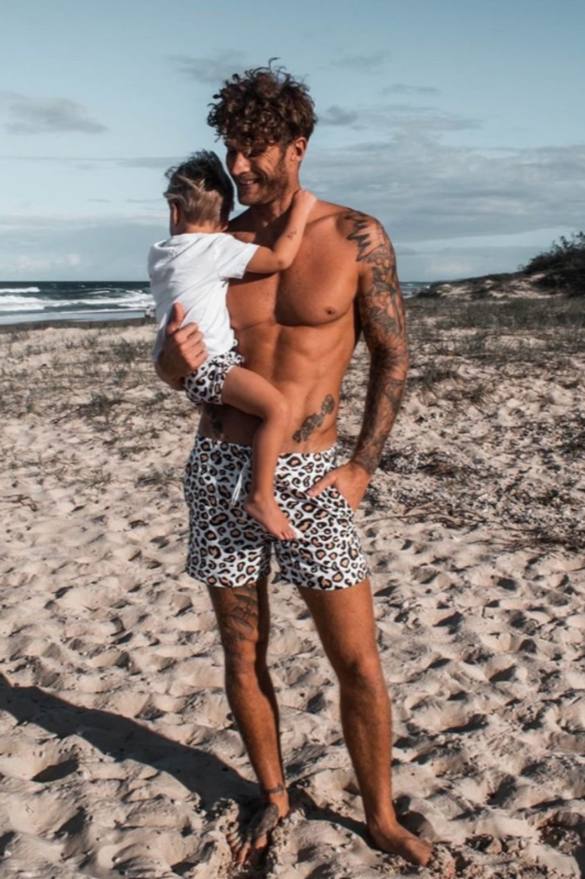 Infamous Swim Hank Board Short in Safari Leopard