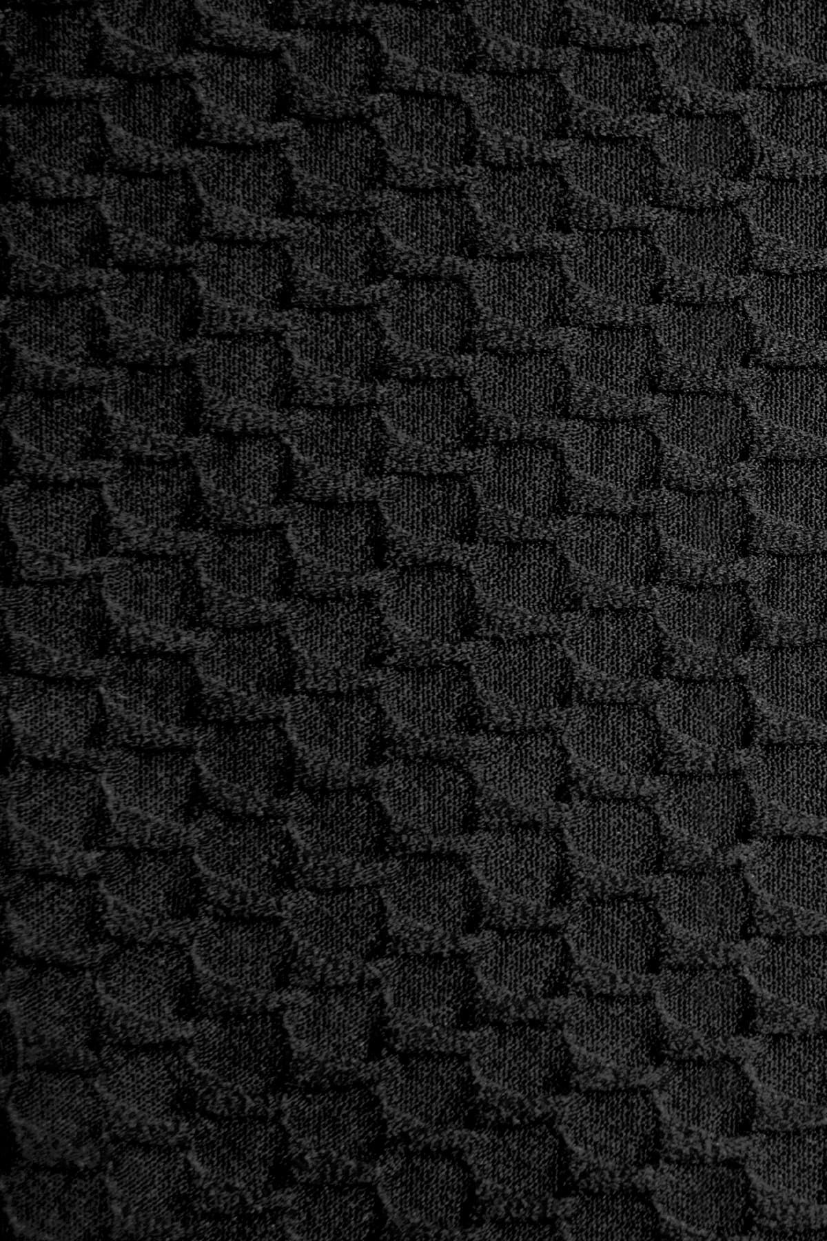 Gia Bikini Top - Black Waffle