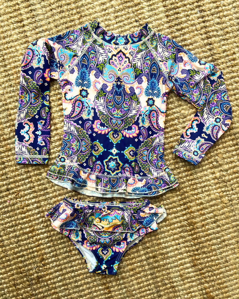Mini Annie Rashie Set 02 - Peacock Swirls