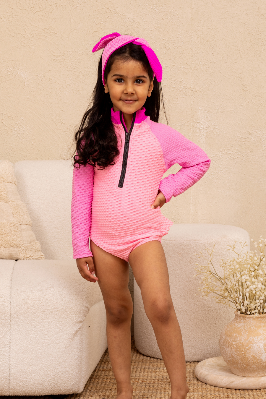 Mini Blake Surfsuit - Paradise Pink