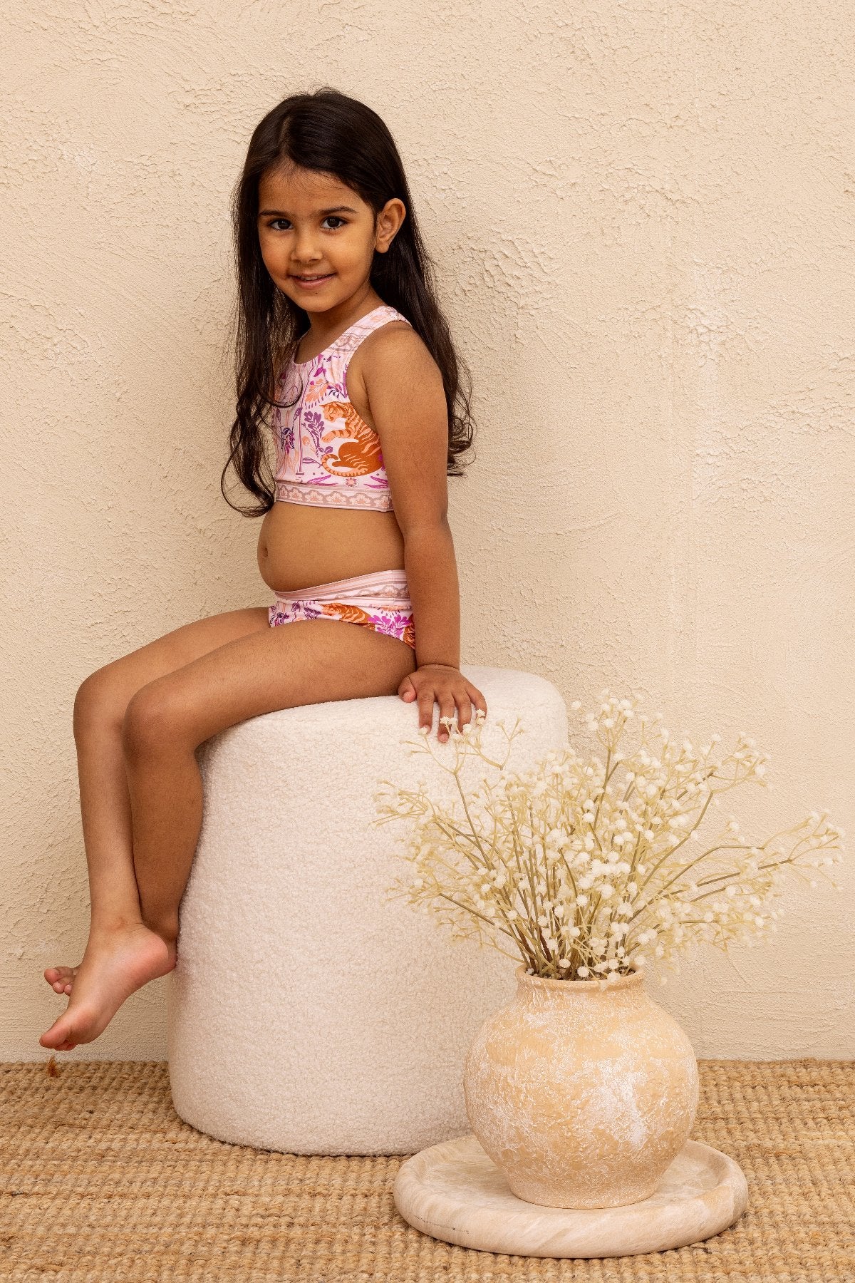 little sexy swimsuit kids Mini Gia Bikini Set - Desert Bloom