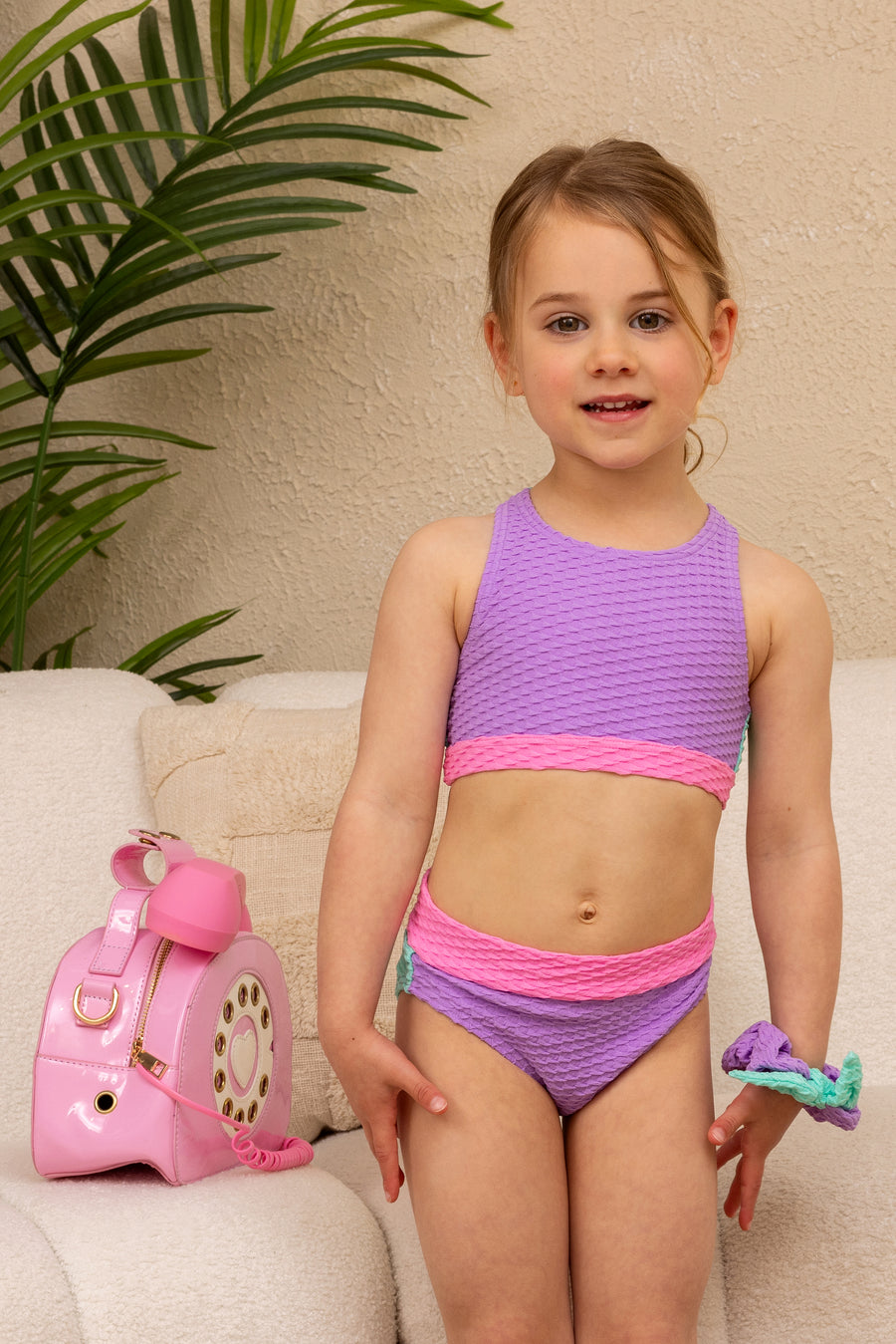 Mini Mimi Scrunchie - Lavender Glow