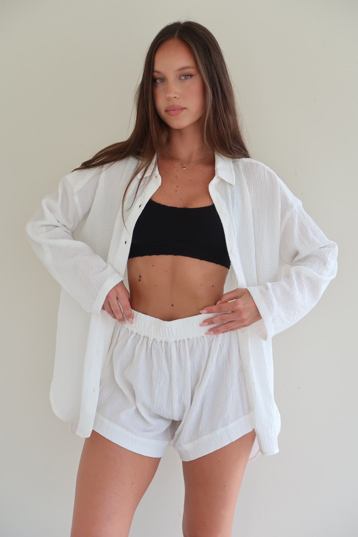 Nadia Shorts - Fresh White