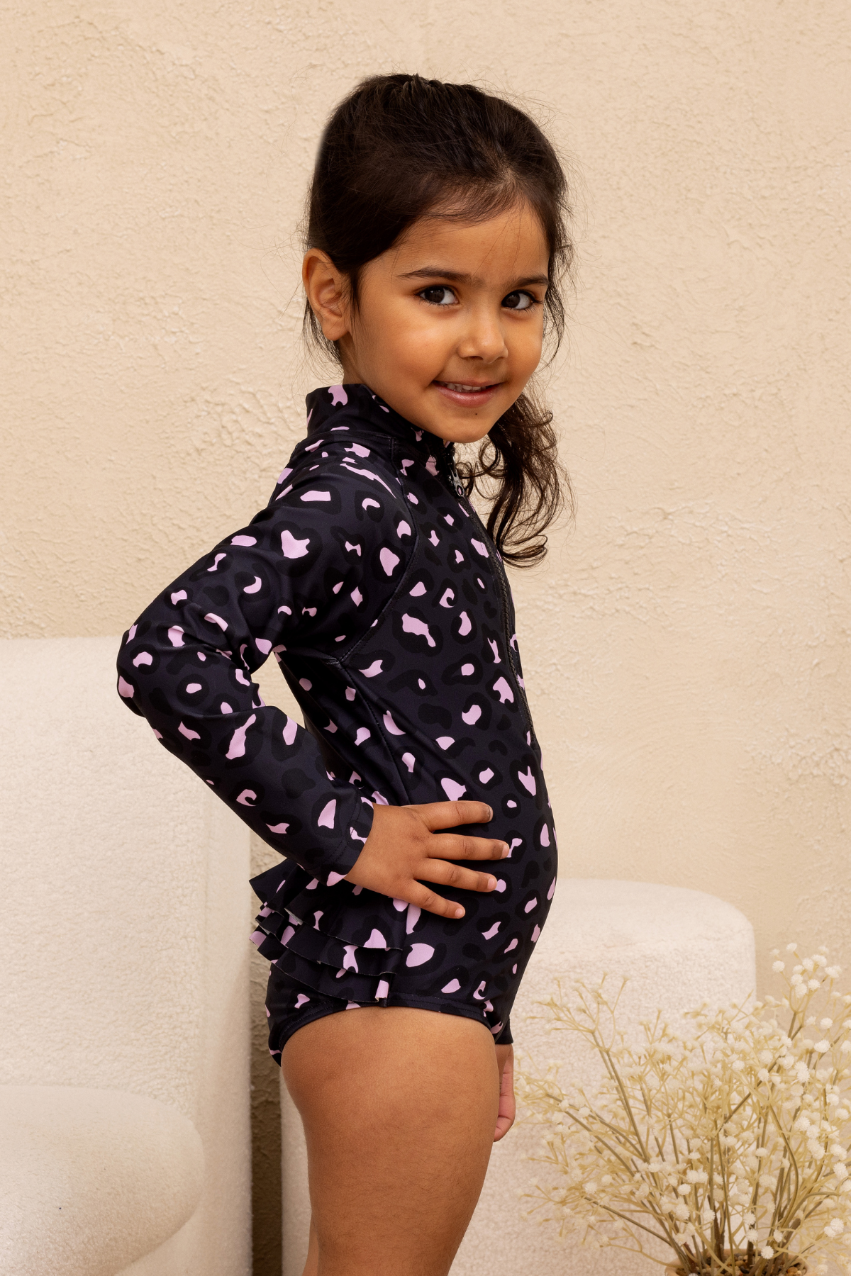 Mini Blake Surfsuit - Mellow Leopard