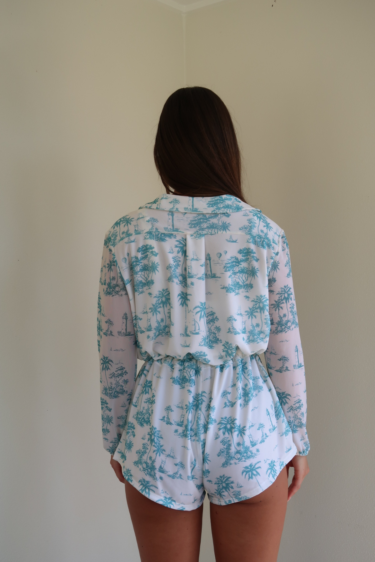 Oceana Playsuit - Toile De Jouy