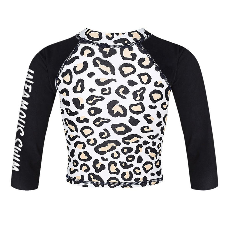 Mini Billy Rashie Top - Safari Leopard