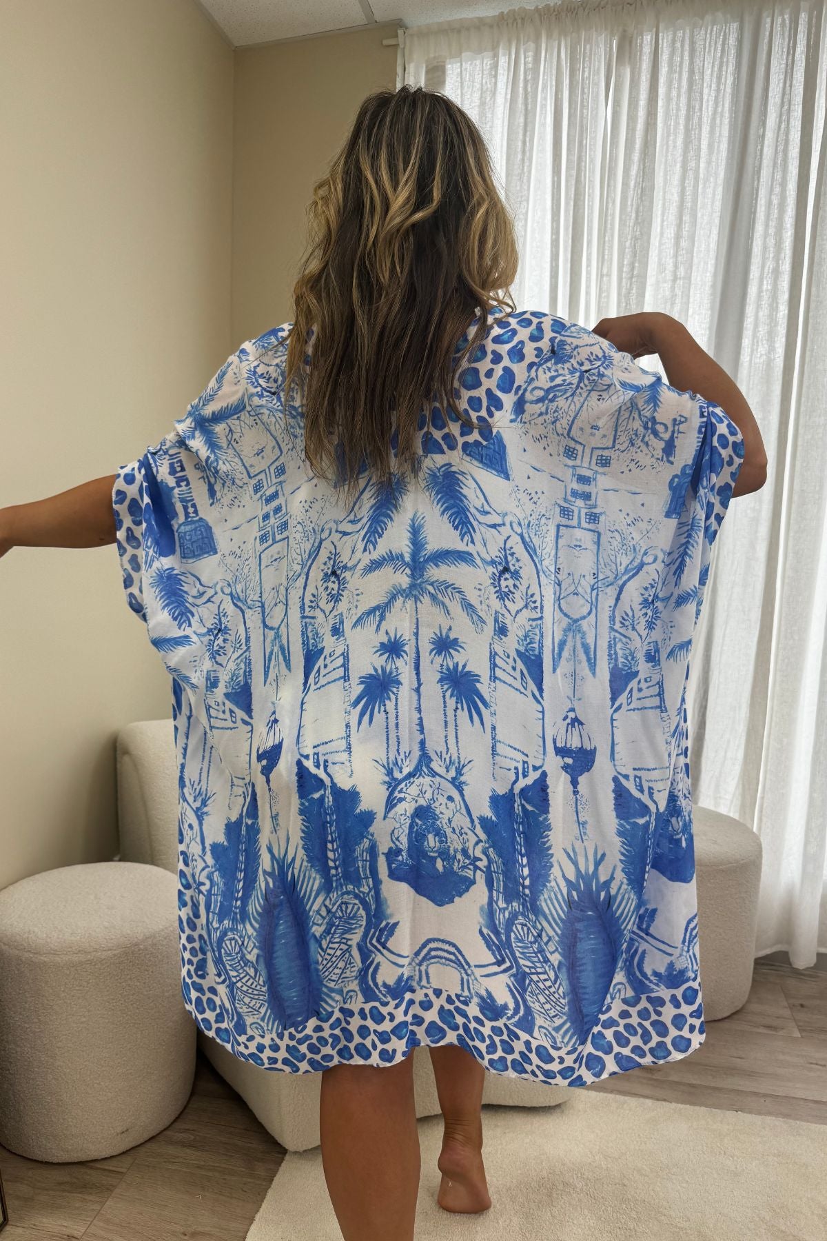 Giulia Kimono/Kaftan - Blue Jungle