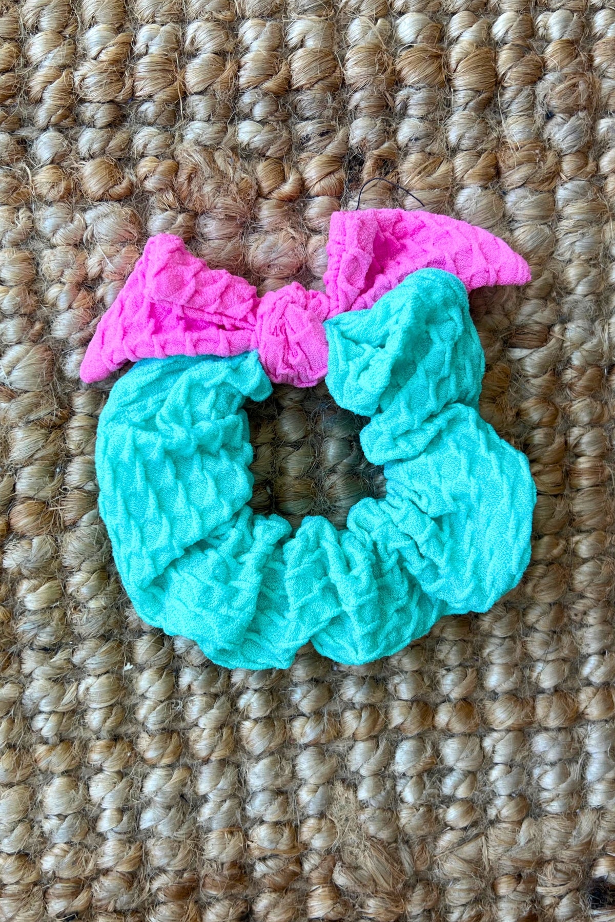 Mini Mimi Scrunchie - Iced Aqua