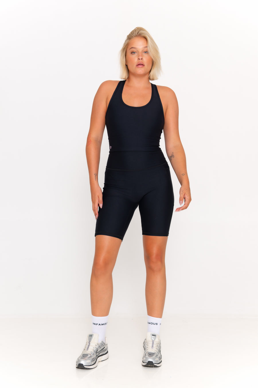 Simone Bike Shorts - Black Fashion