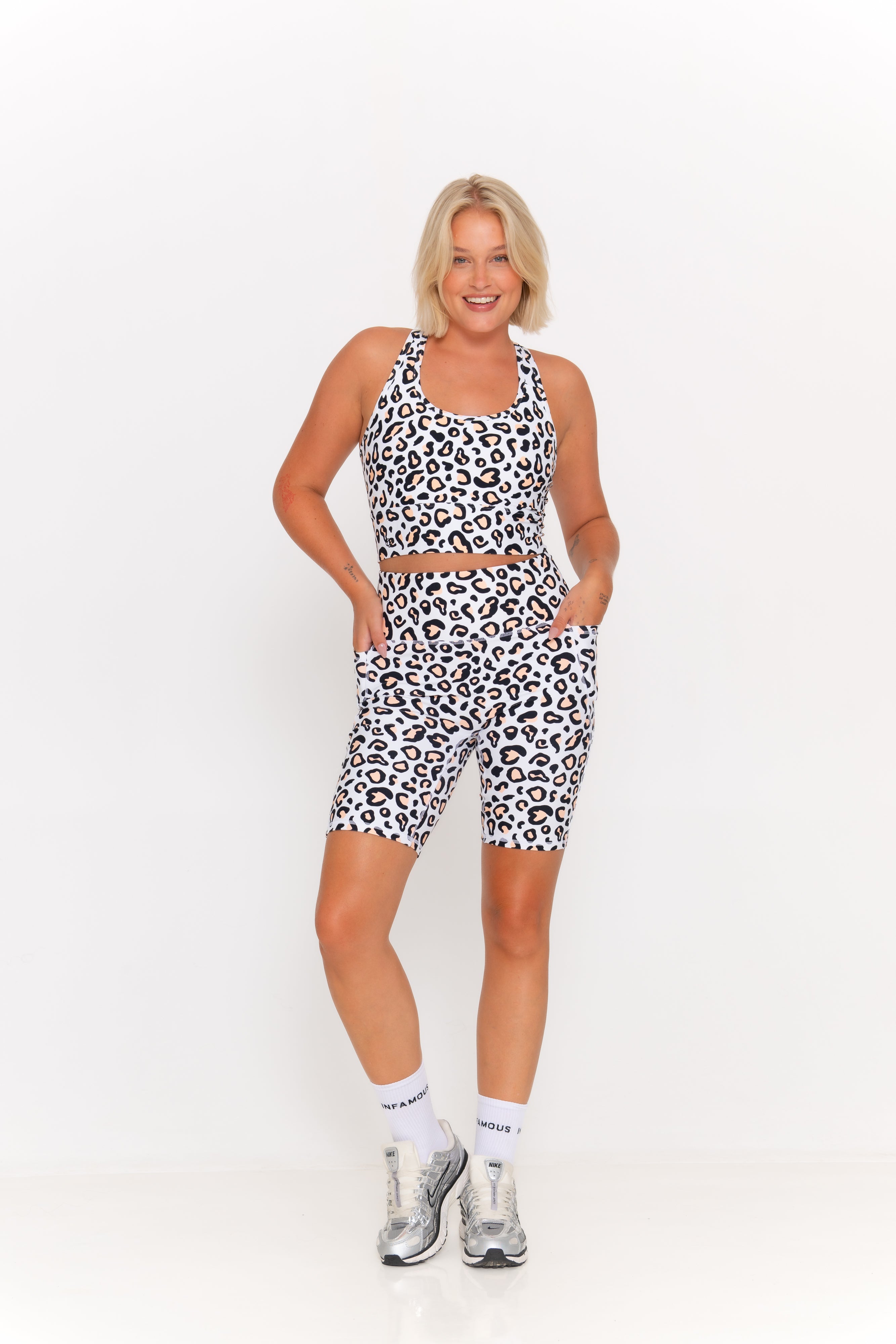 Simone Bike Shorts - Safari Leopard
