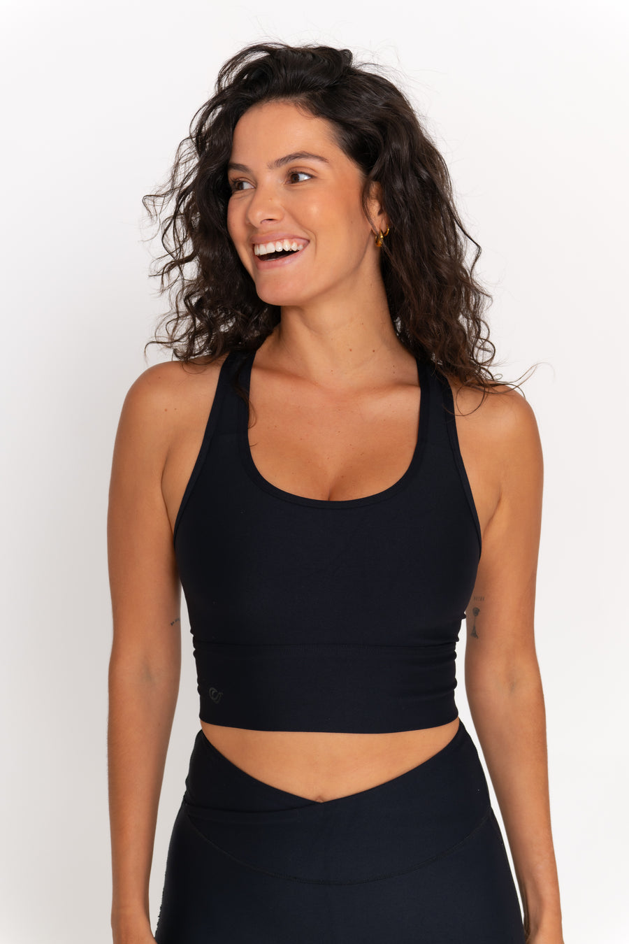 Abby Active Crop - Black