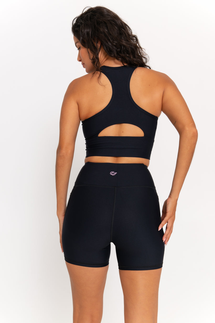 Abby Active Crop - Black Fashion