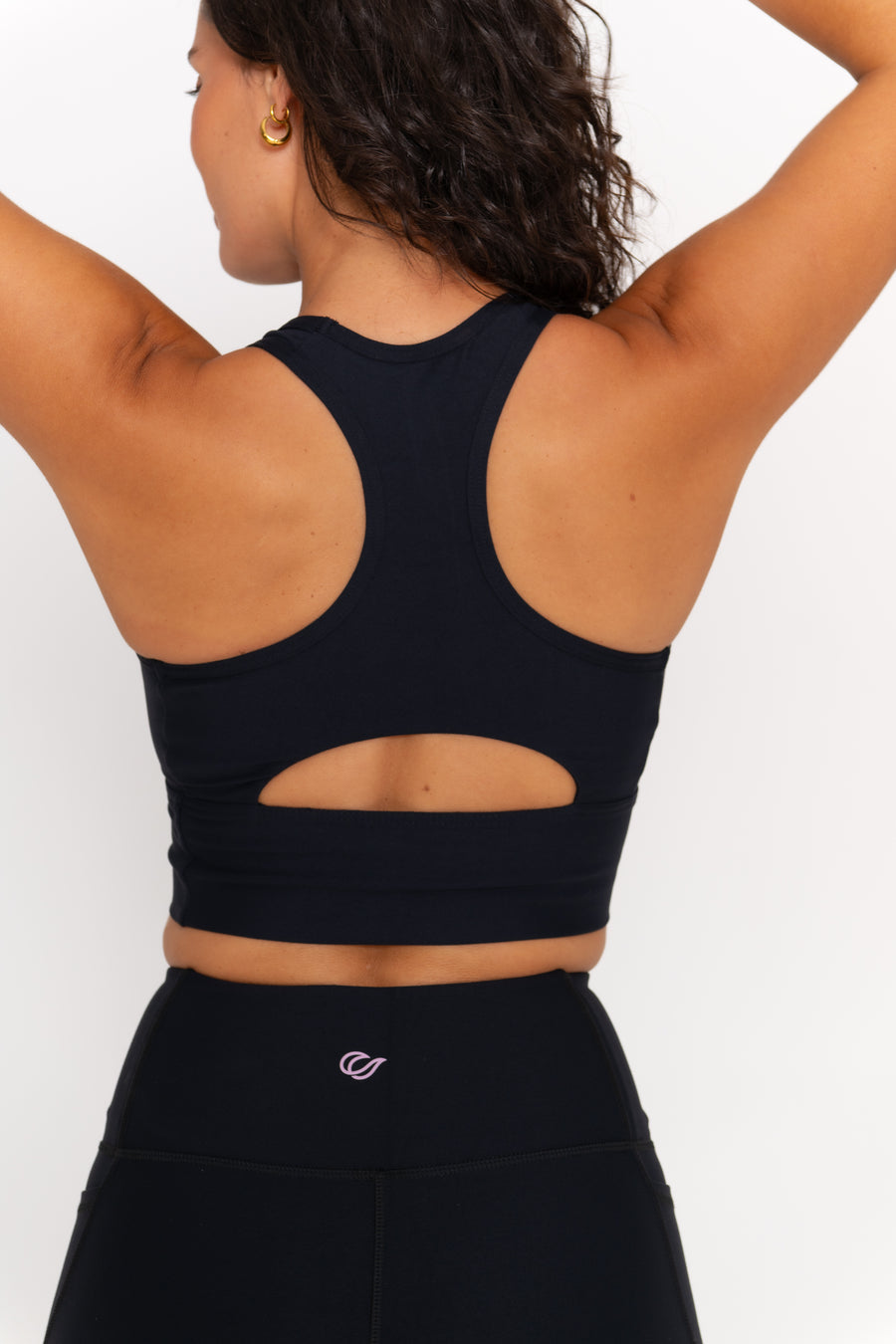 Abby Active Crop - Black Fashion