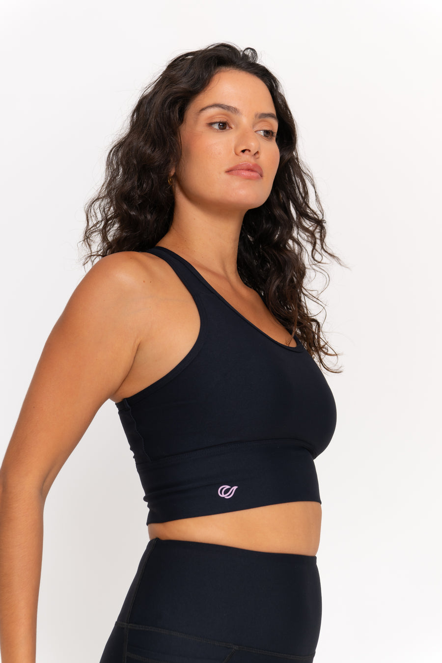 Abby Active Crop - Black Fashion