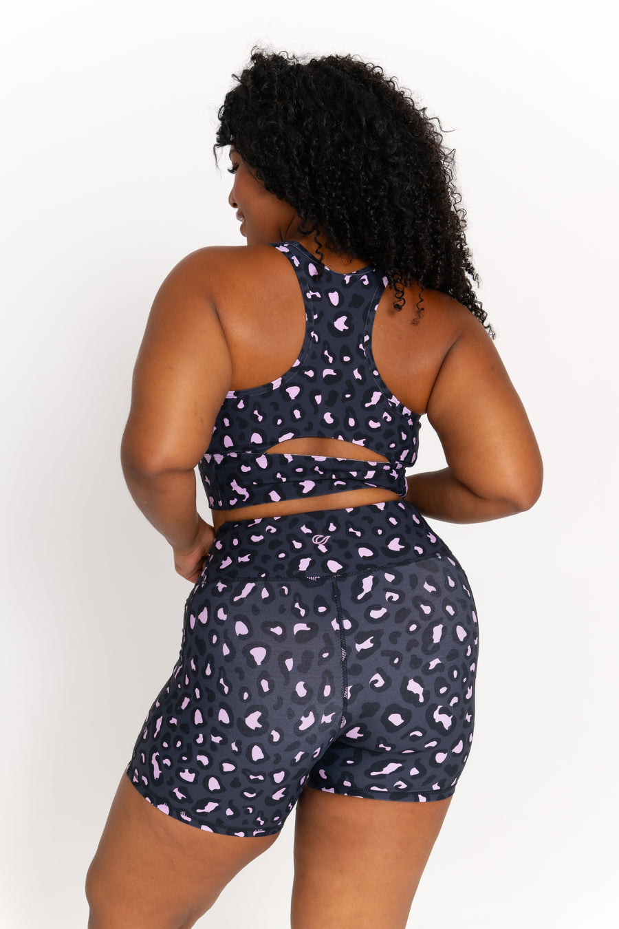 Abby Active Crop - Mellow Leopard