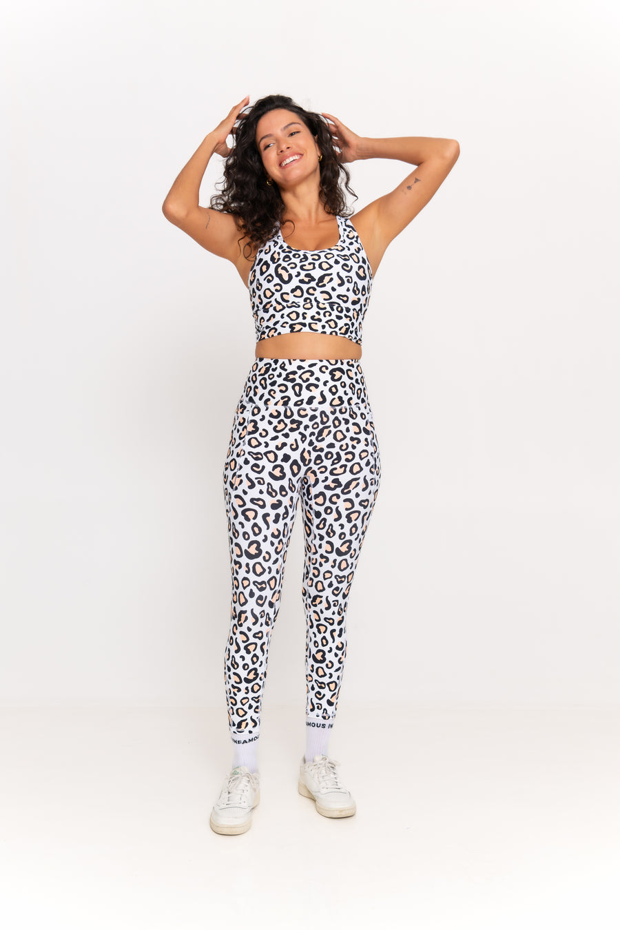 Abby Active Crop - Safari Leopard