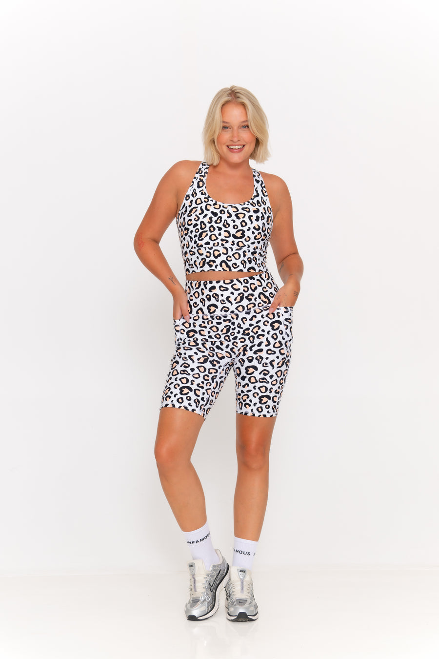 Abby Active Crop - Safari Leopard