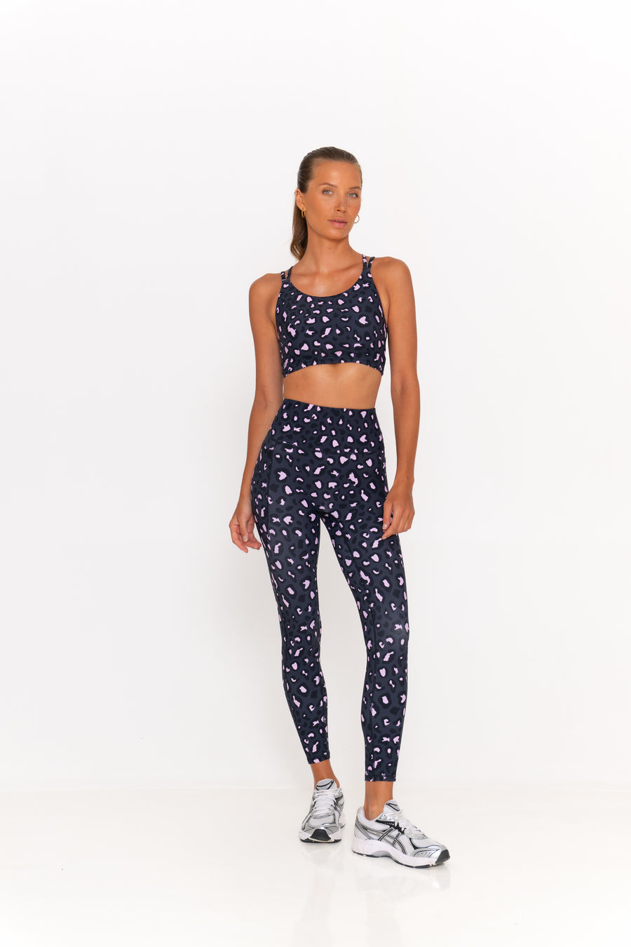 Ava Active Crop - Mellow Leopard