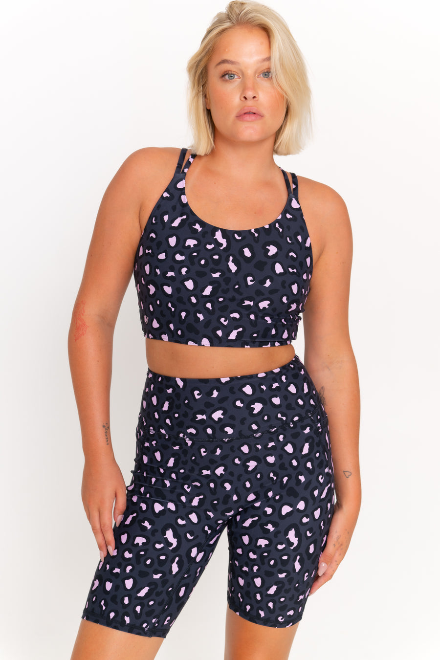 Simone Bike Shorts - Mellow Leopard