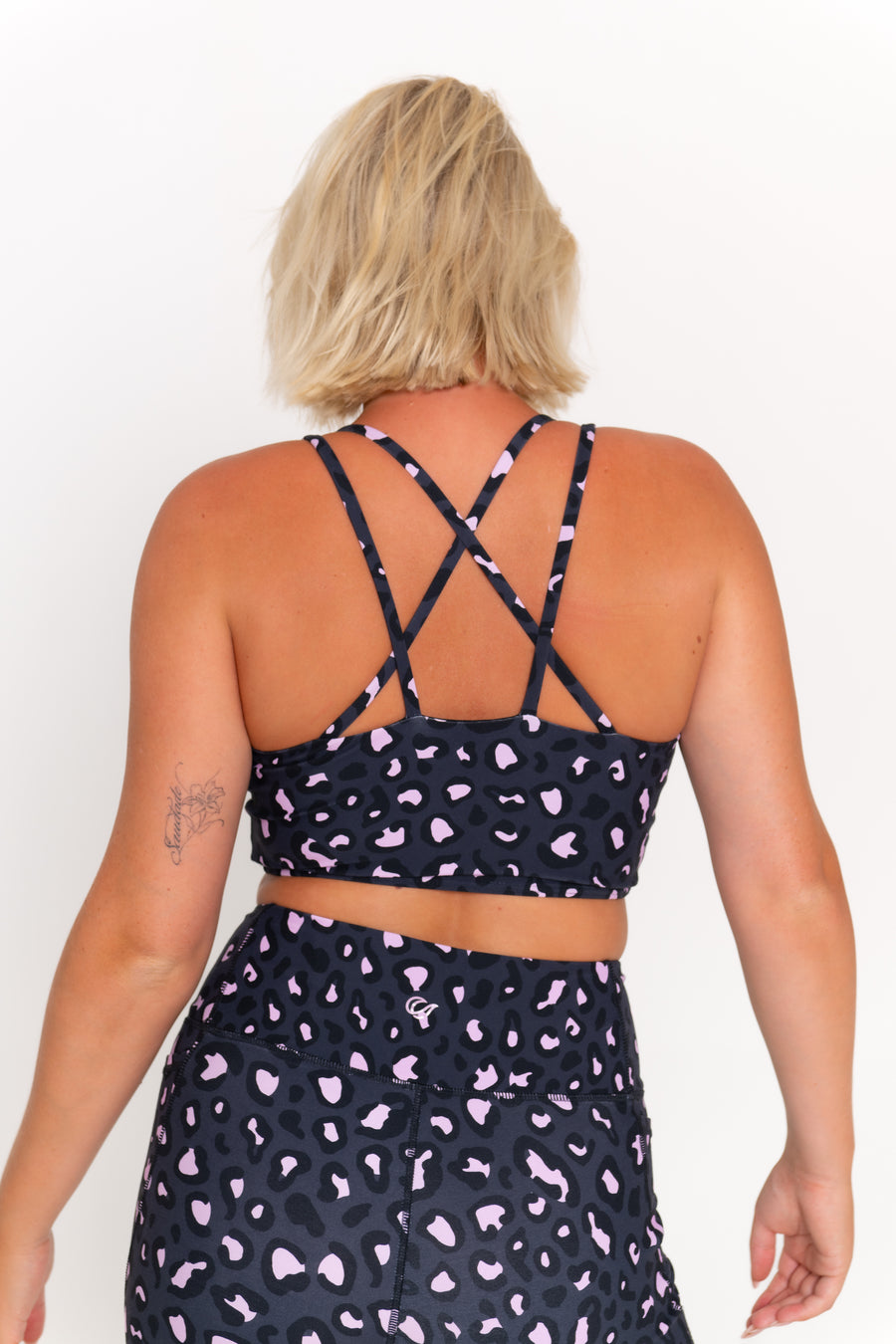 Ava Active Crop - Mellow Leopard