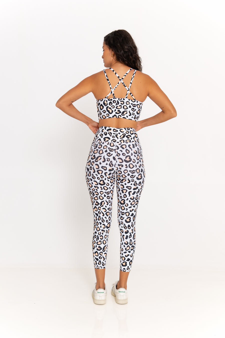 Ava Active Crop - Safari Leopard