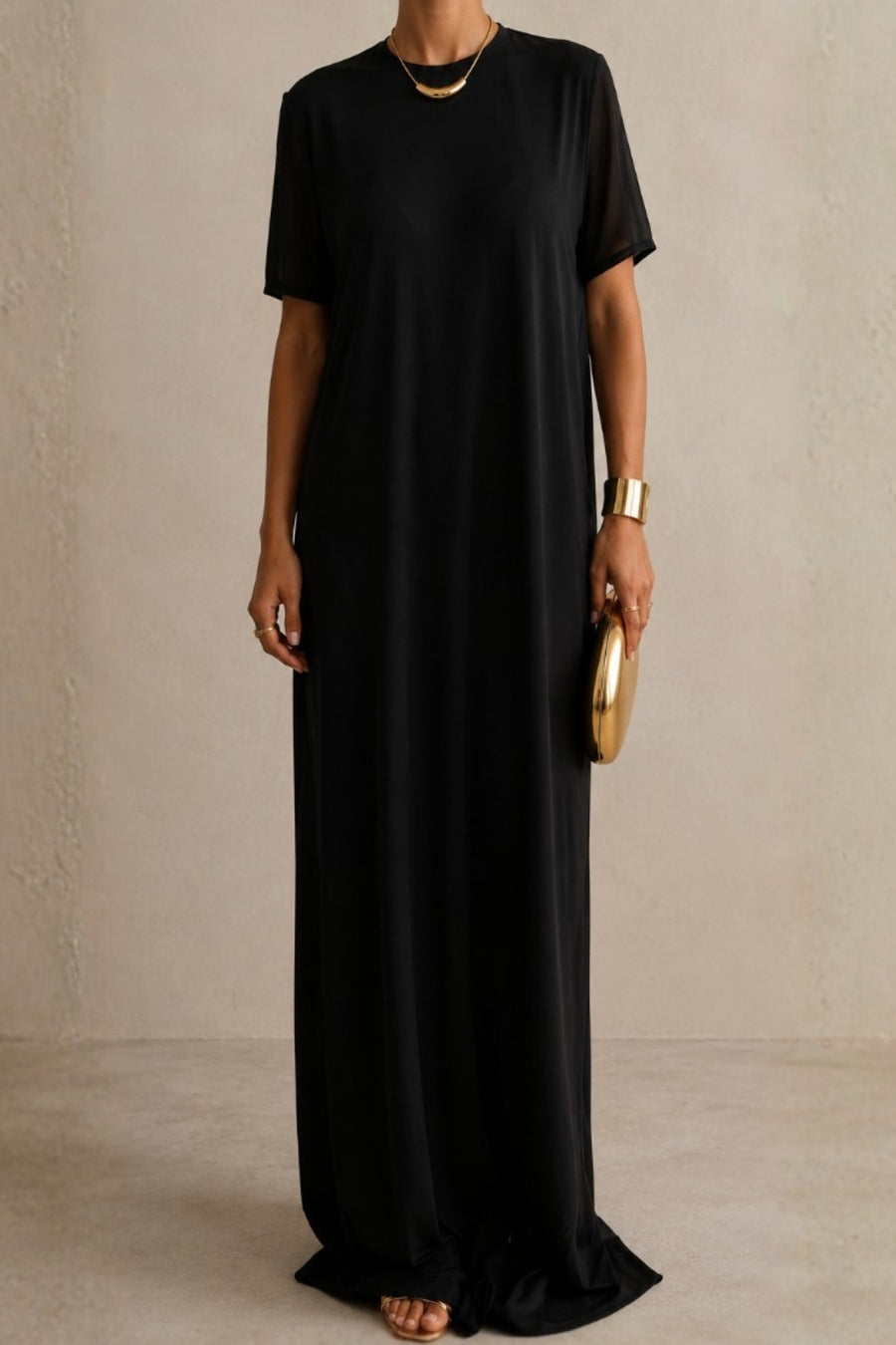 Bianca Dress - Black on Black