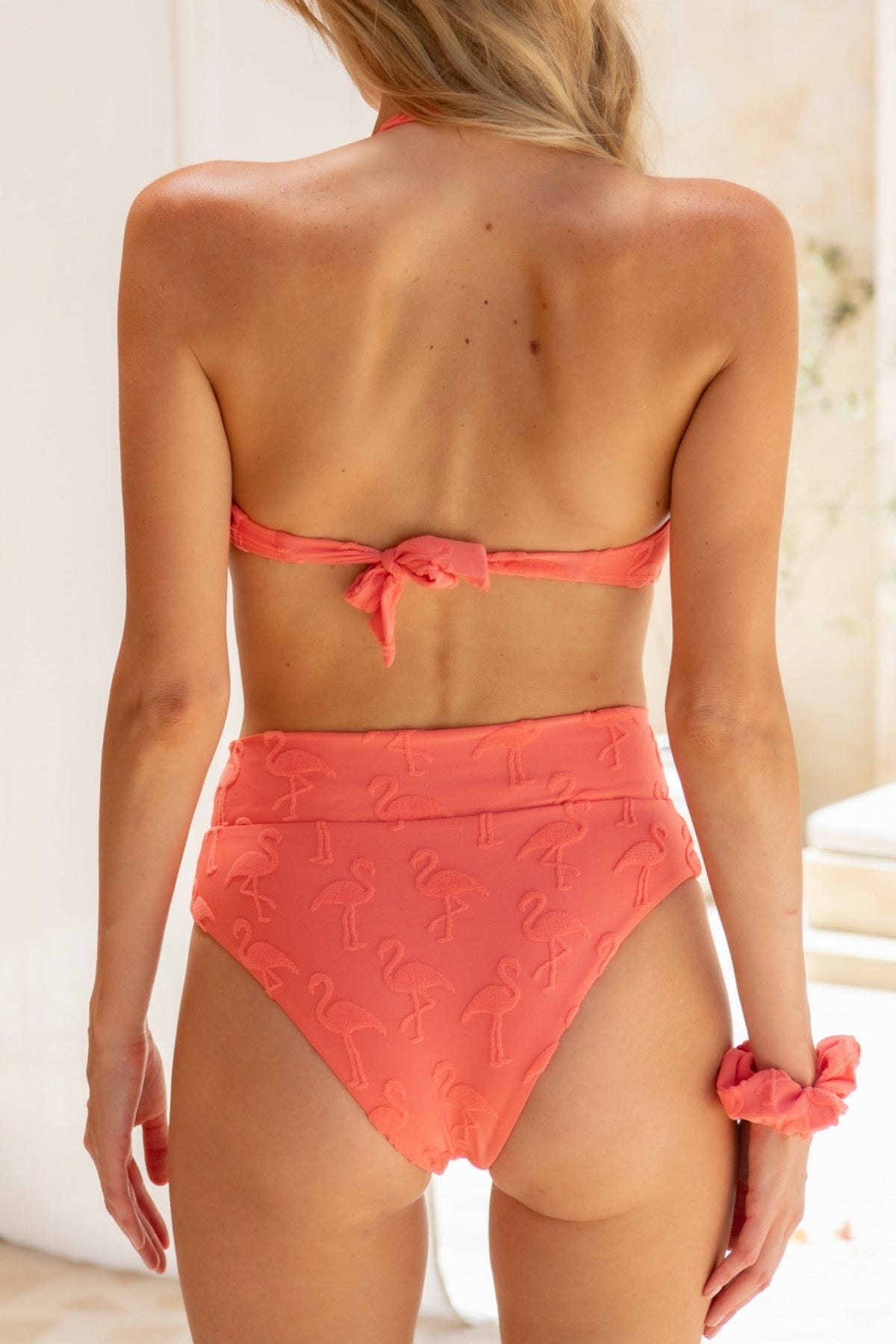 Ginger Bikini Bottom - Flamingo Fiesta