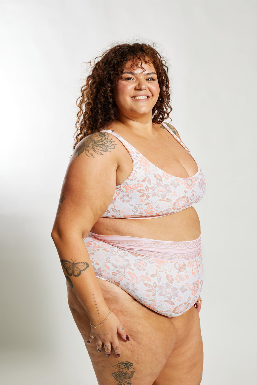 Gia Bikini Top Curve - Desert Bloom