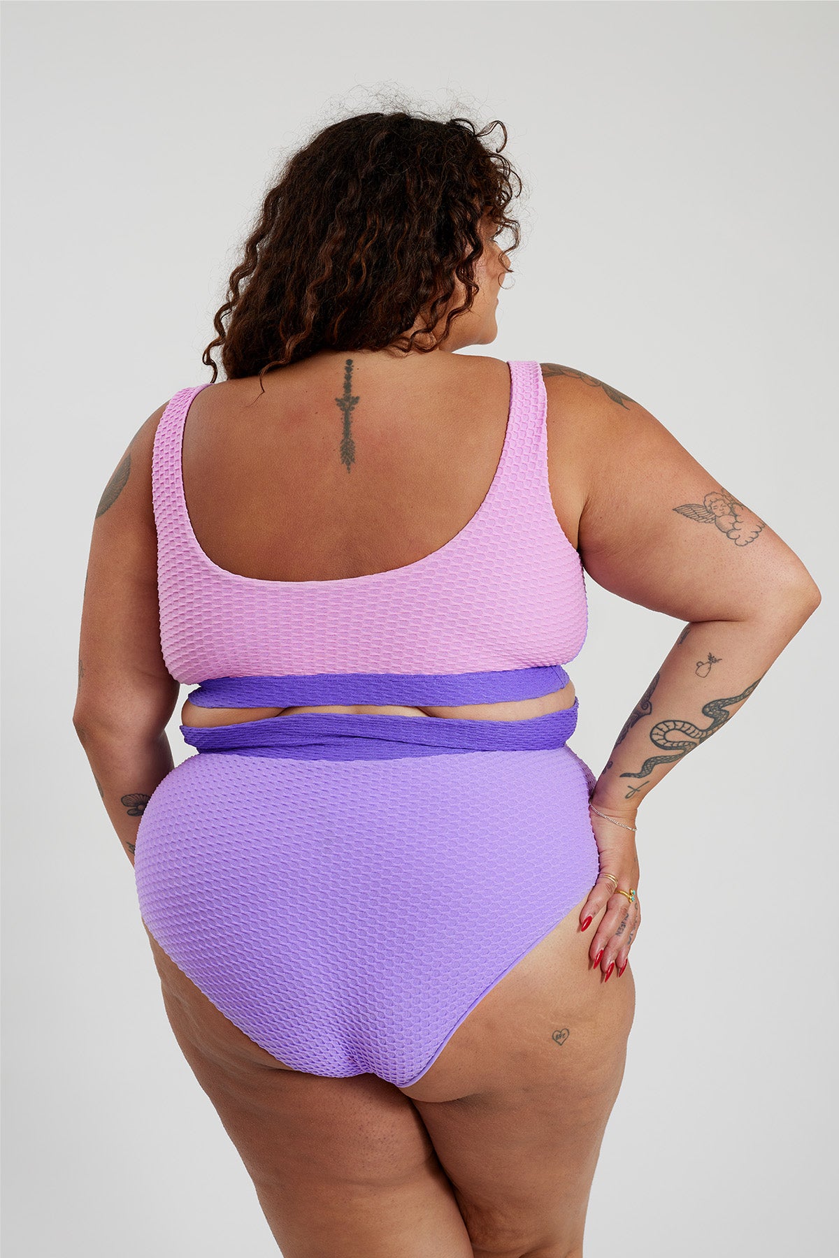 Ginger Bikini Bottom Curve - Lilac Crystal