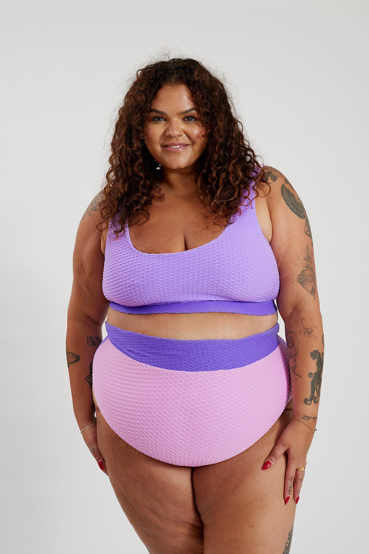 Ginger Bikini Bottom Curve - Lilac Crystal