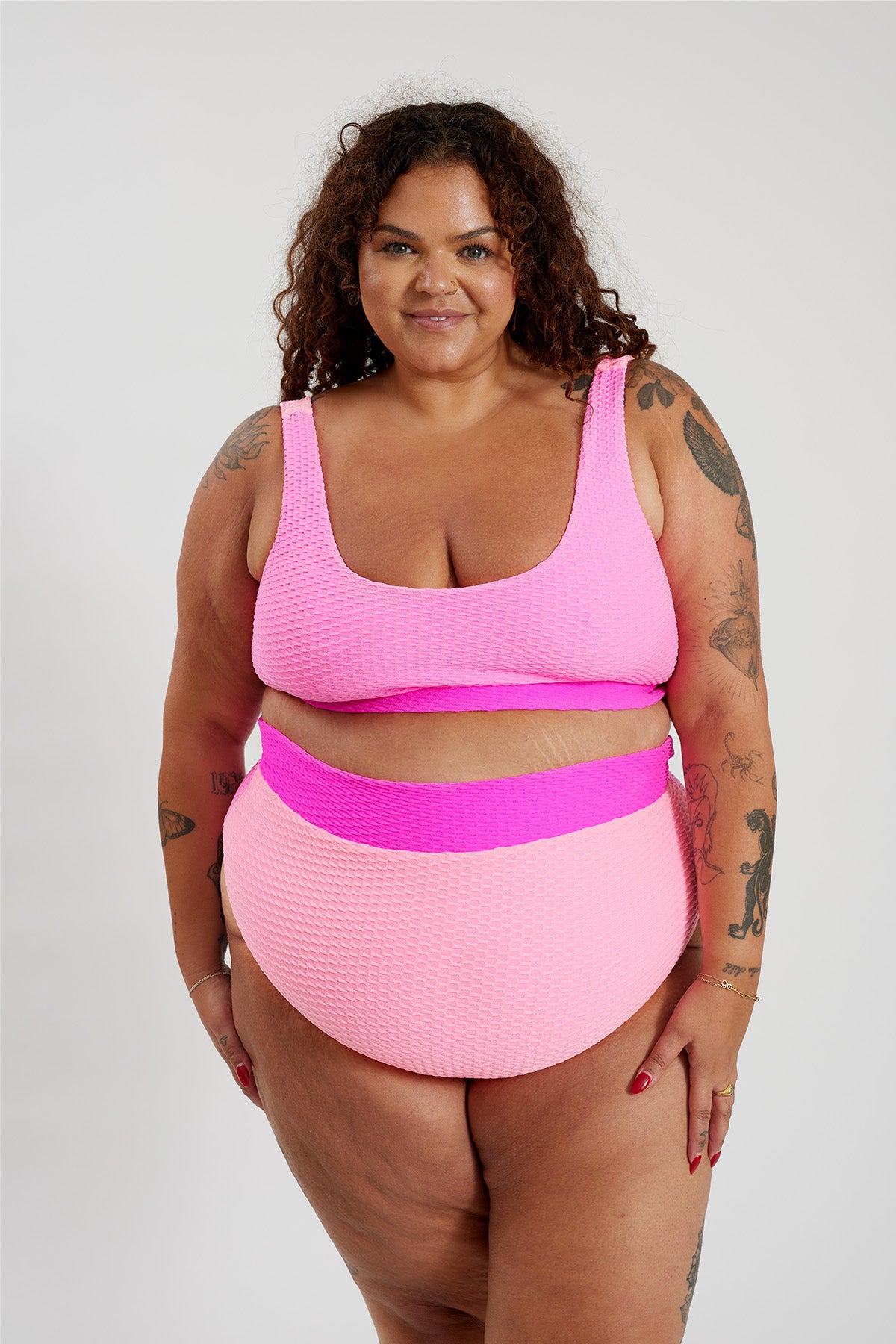 Gia Bikini Top Curve - Paradise Pink