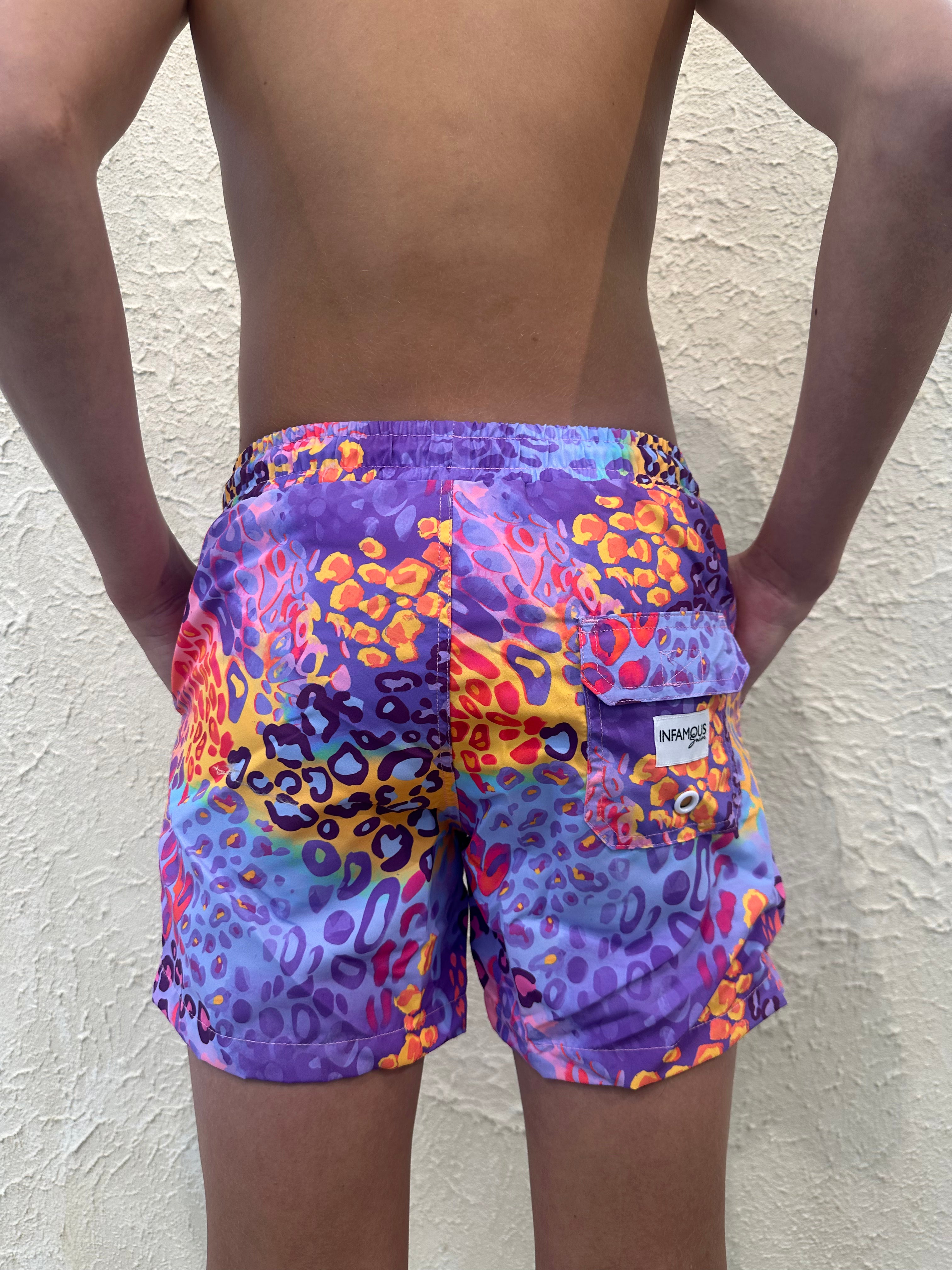 Mini Hank Board Shorts - Tangerine