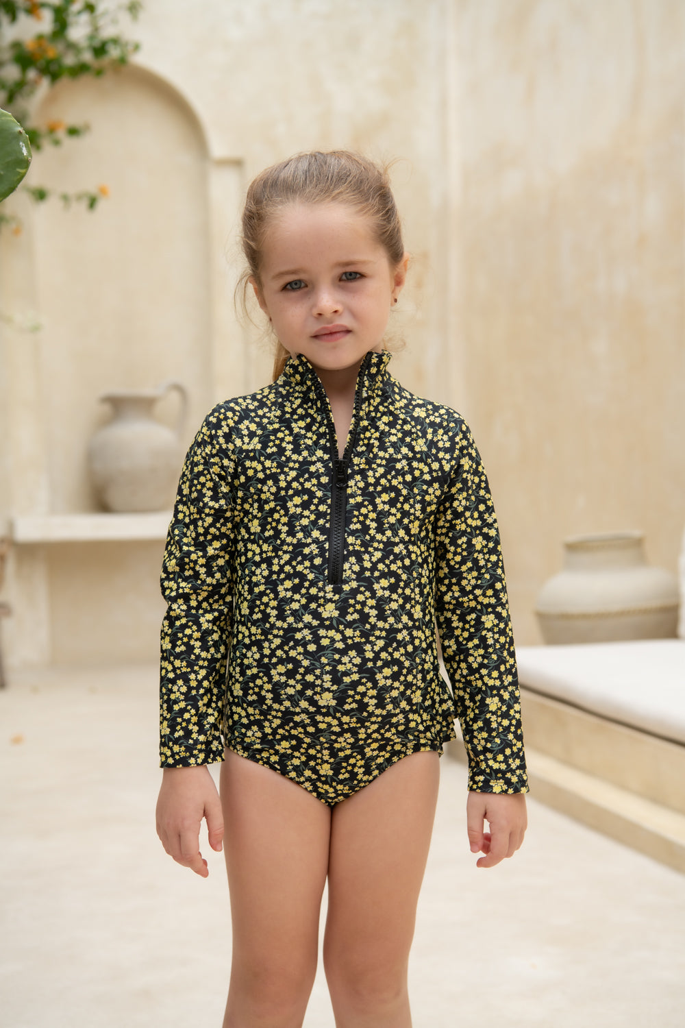 Mini Blake Surfsuit Final Sale -  Midnight Blossom