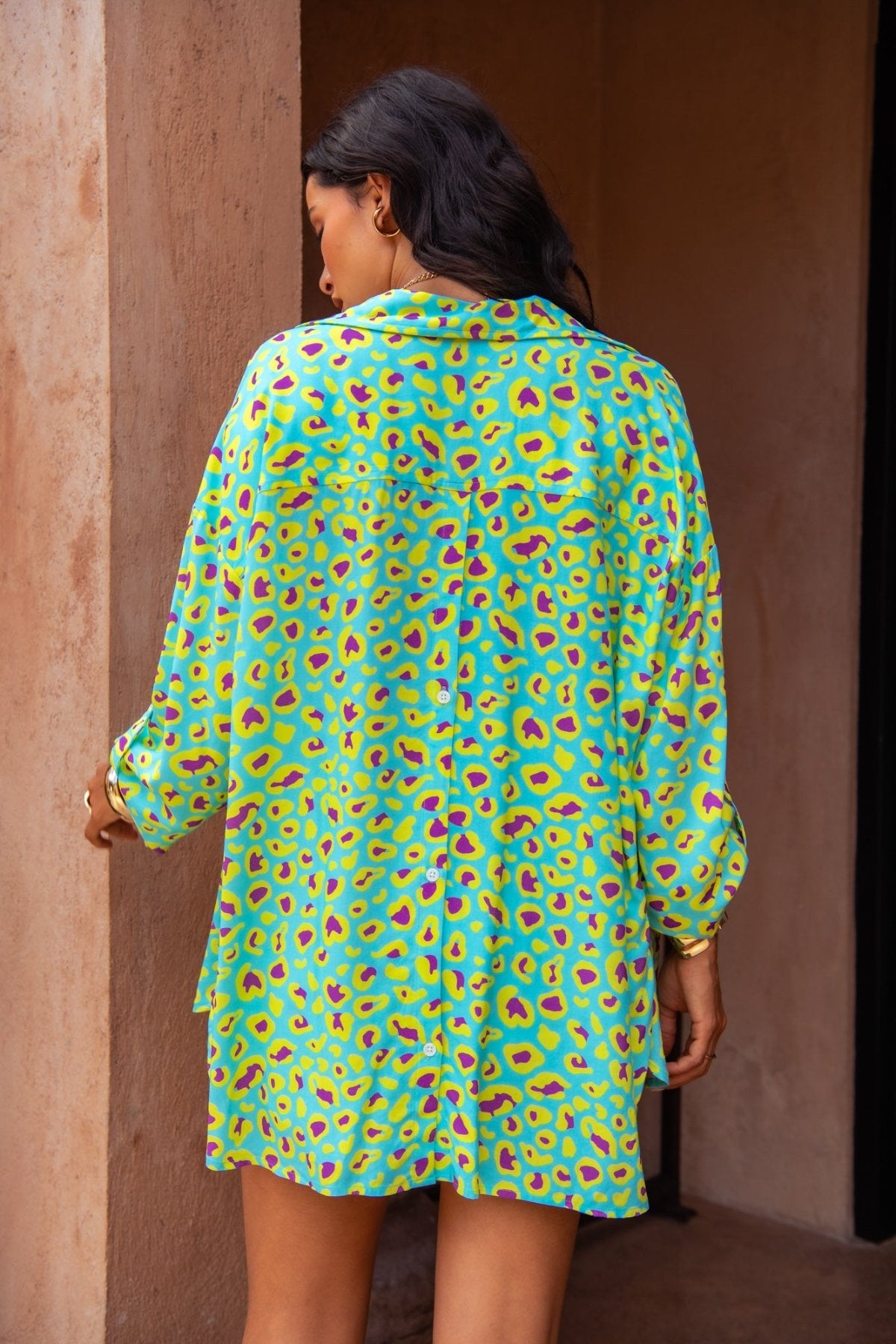Infamous Kelly & Nadia Set in Sour Sky Leopard
