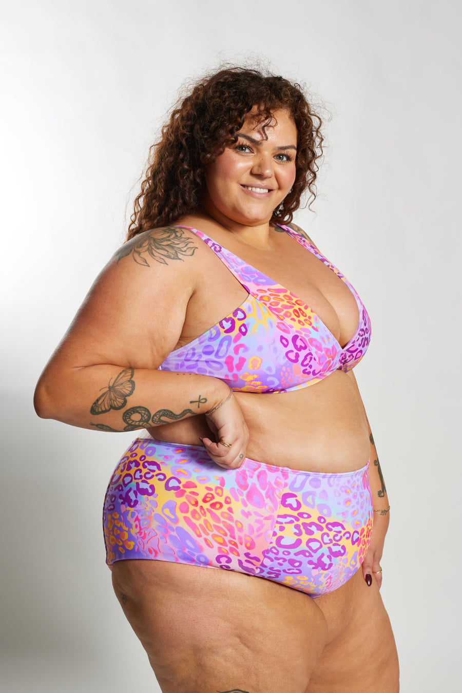 Lola Bikini Top Curve - Tangerine