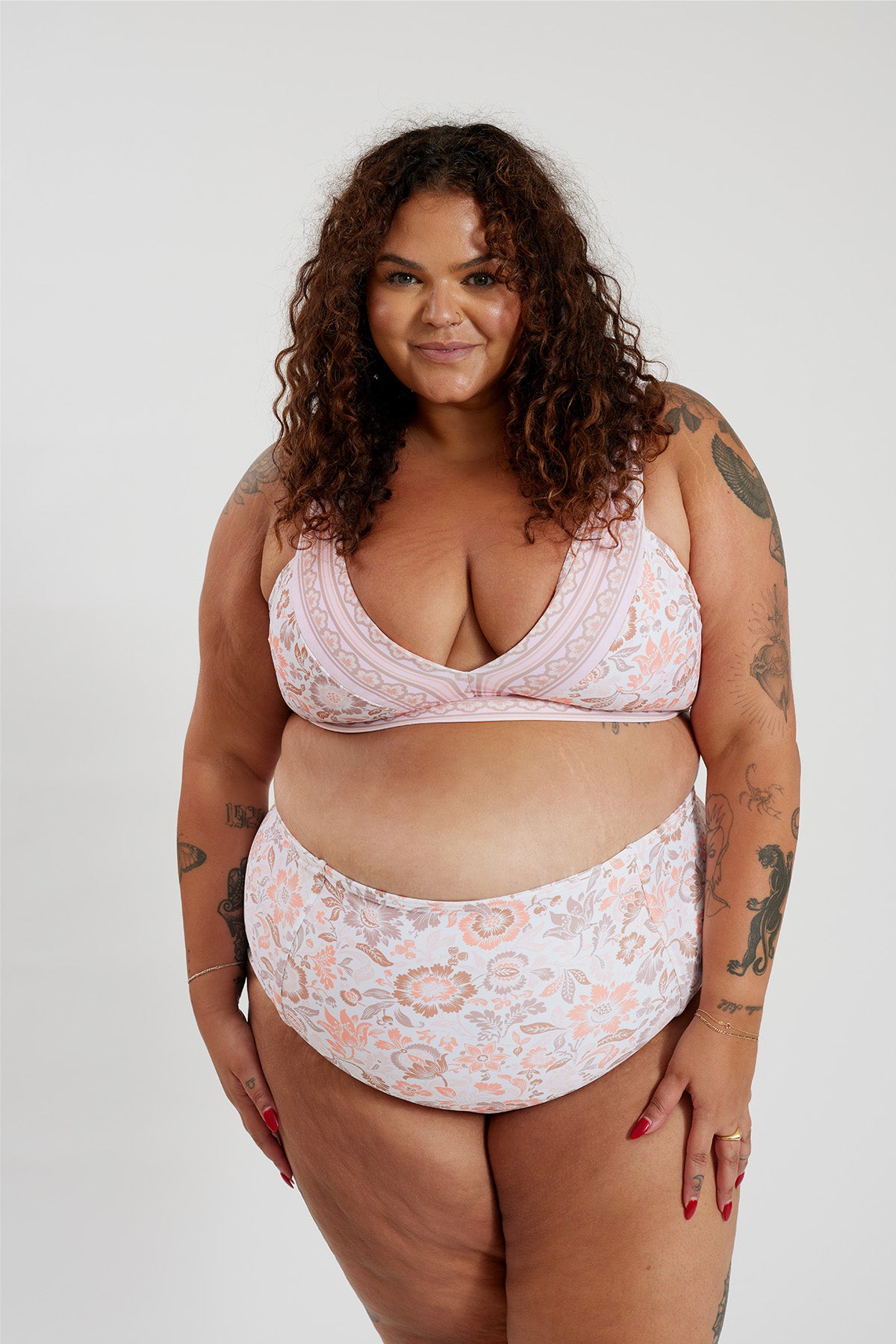 Penelope Bikini Bottom Curve - Desert Bloom