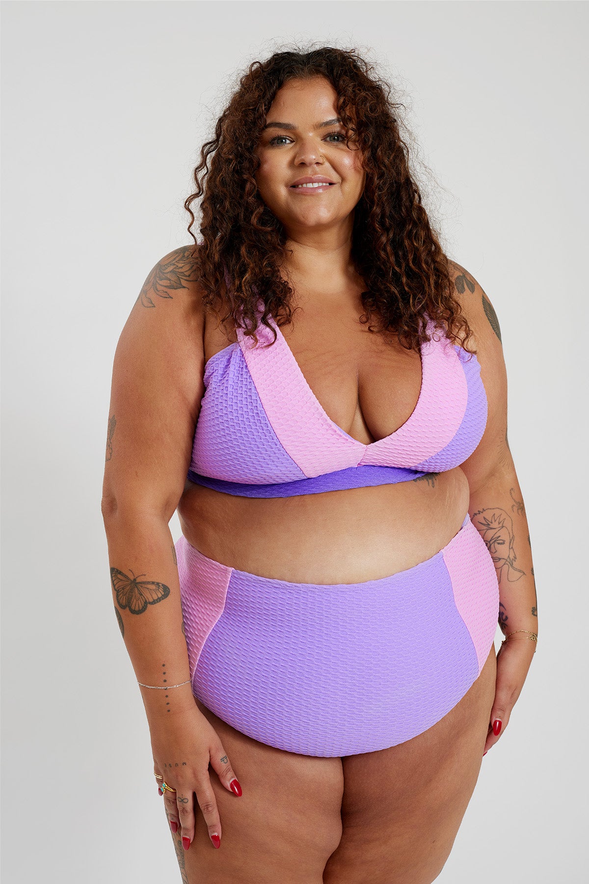 Penelope Bikini Bottom Curve - Lilac Crystal