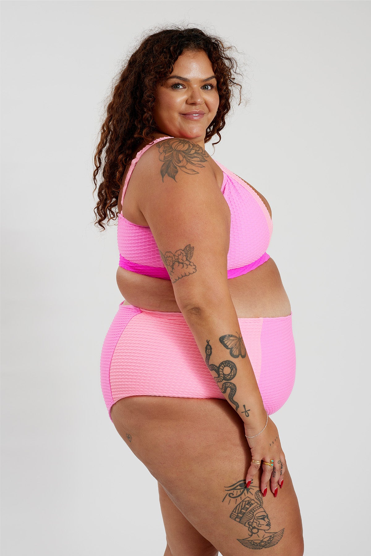 Lola Bikini Top Curve - Paradise Pink