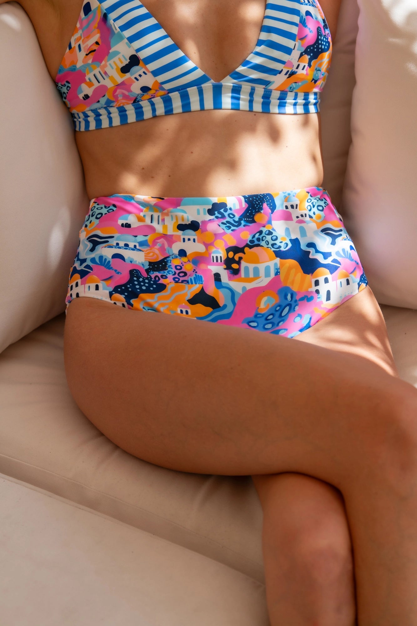 Sadie Bikini Bottom - Mediterranean Vista