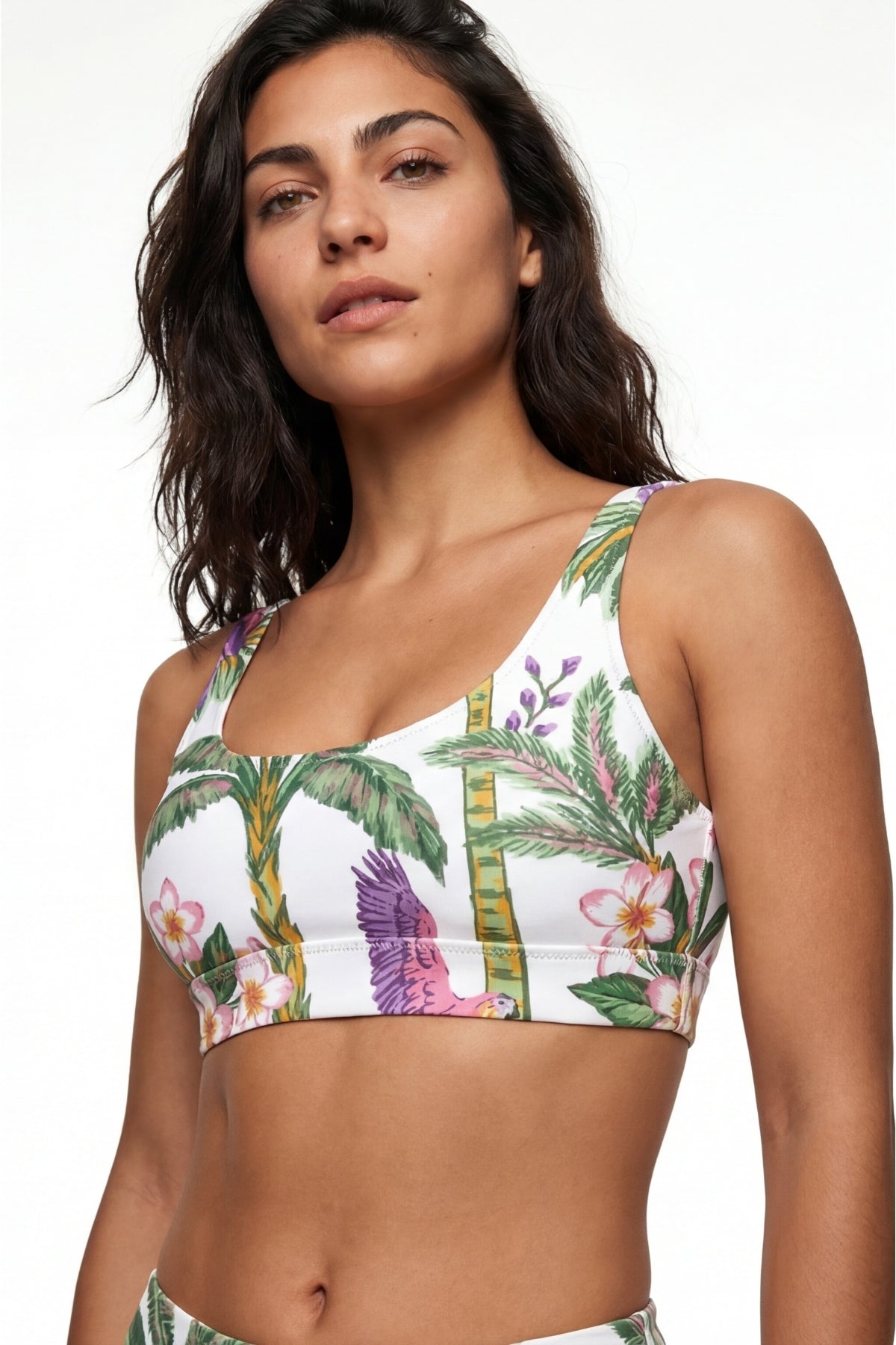 Gia Bikini Top - Miami Botanical Crystal