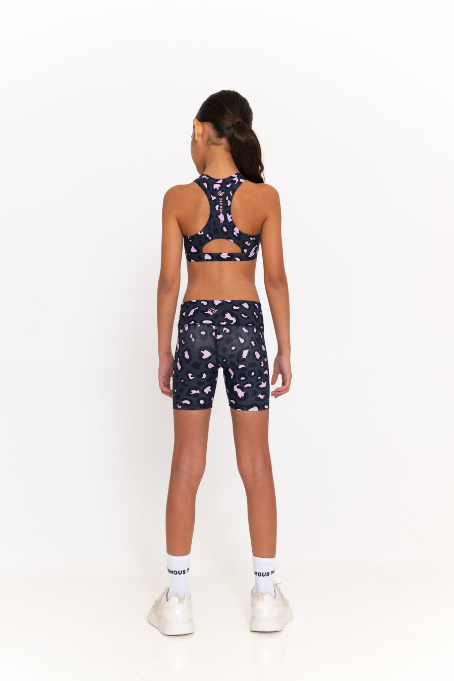 Mini Sally Bike Shorts - Mellow Leopard
