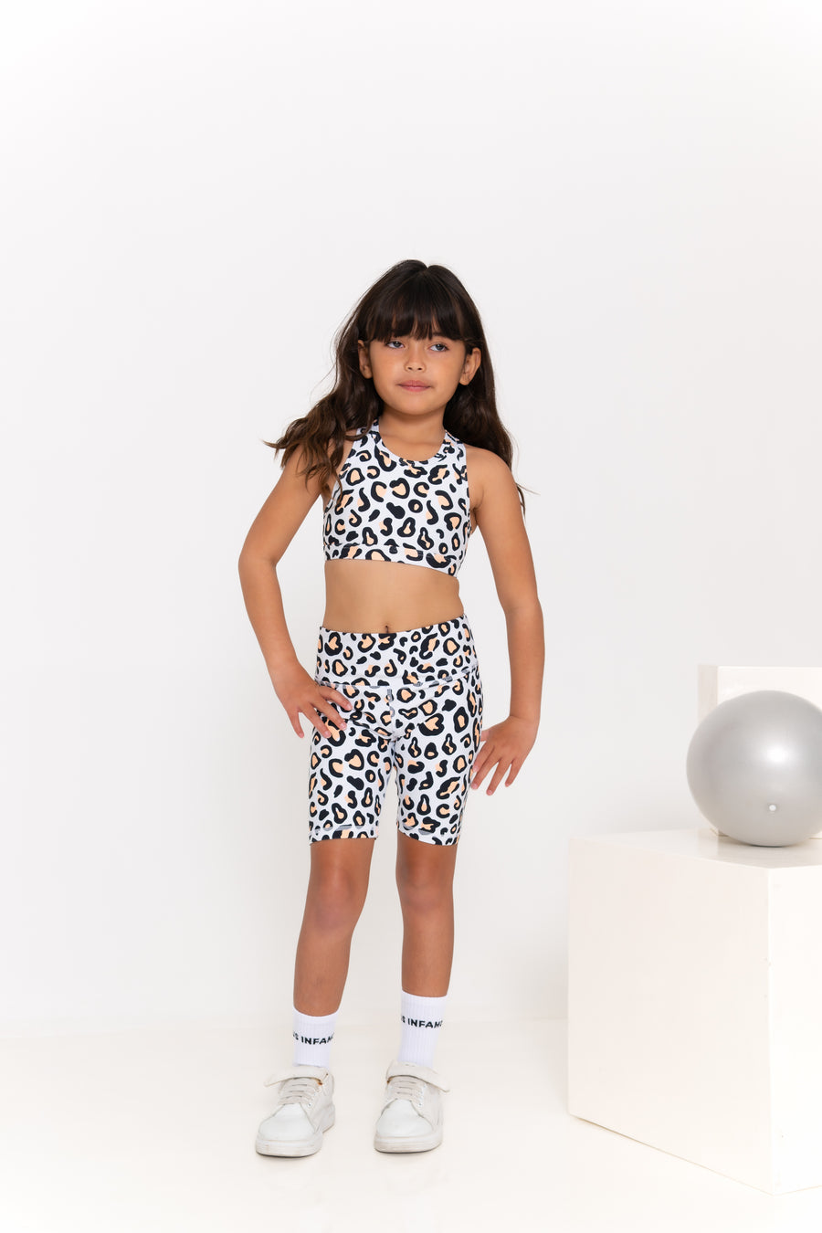 Mini Sally Bike Shorts - Safari Leopard