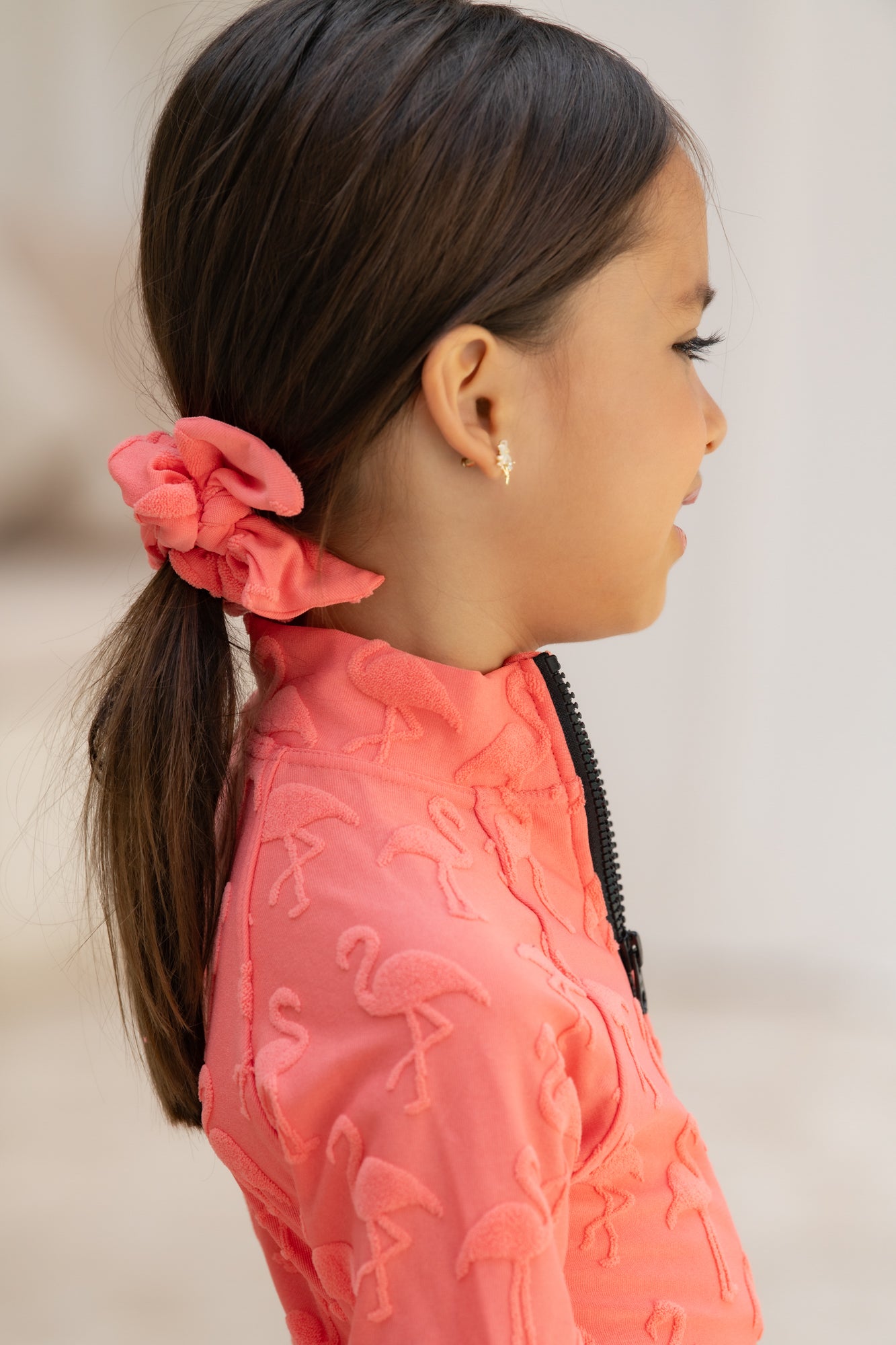 Mini Mimi Scrunchie - Flamingo Fiesta