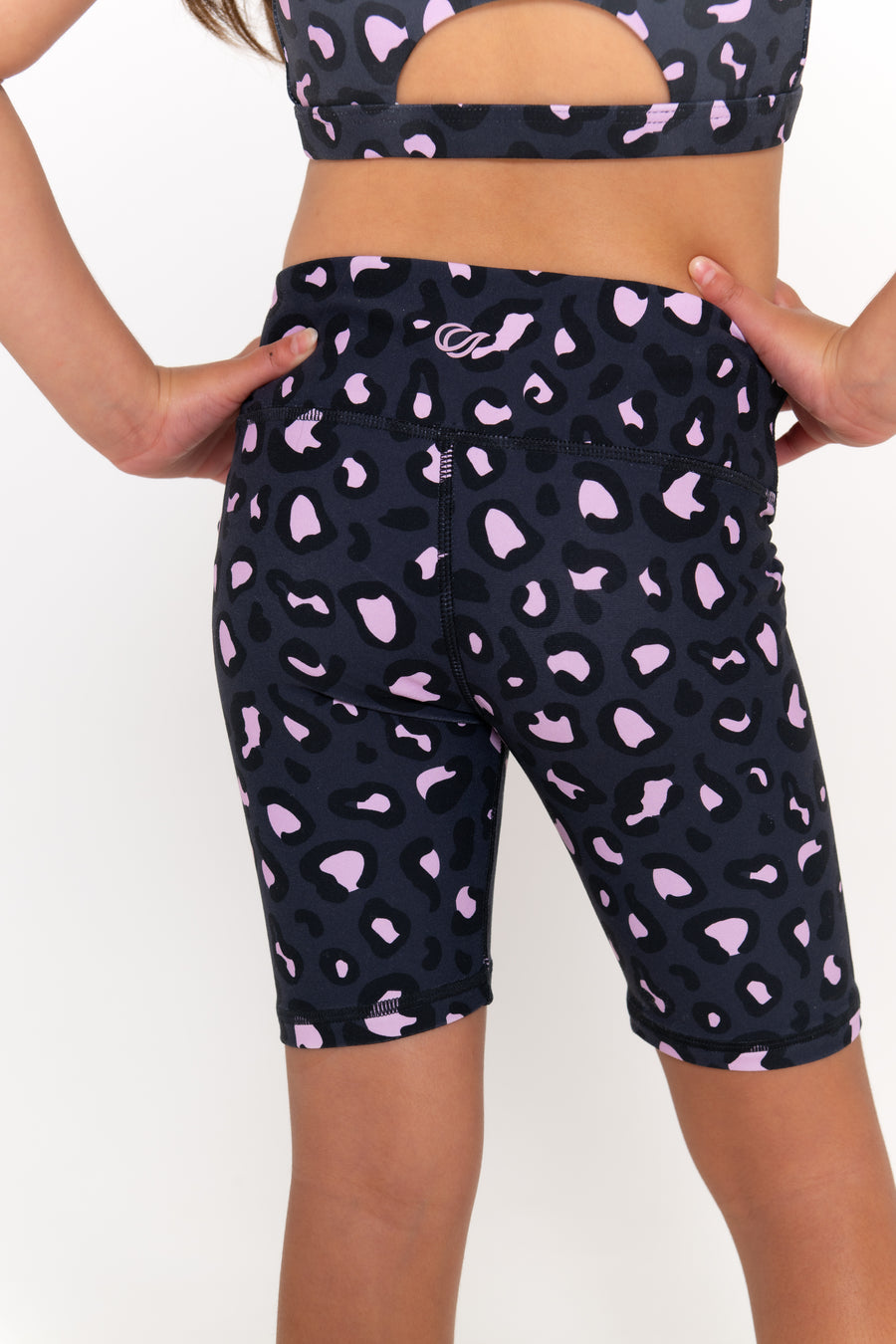 Mini Sally Bike Shorts - Mellow Leopard