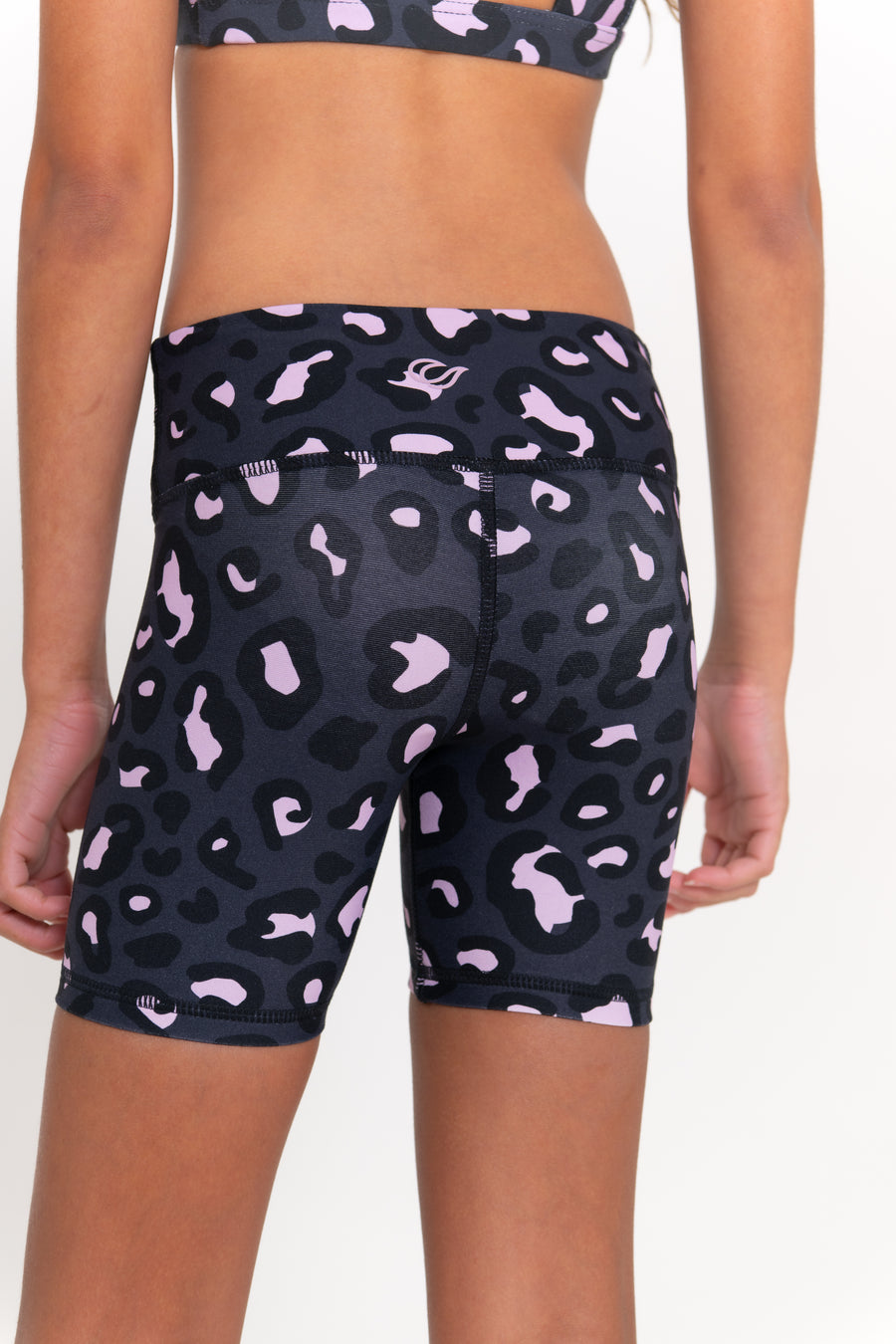 Mini Sally Bike Shorts - Mellow Leopard