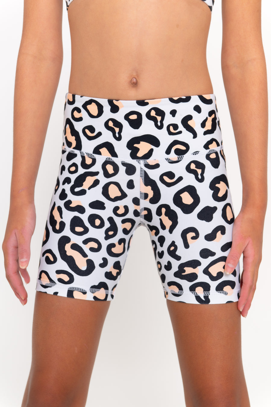 Mini Sally Bike Shorts - Safari Leopard
